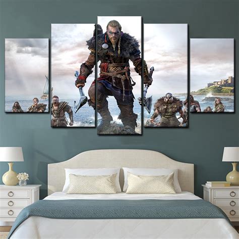 Assassins Creed Valhalla Piece Canvas Art Wall Decor Canvas