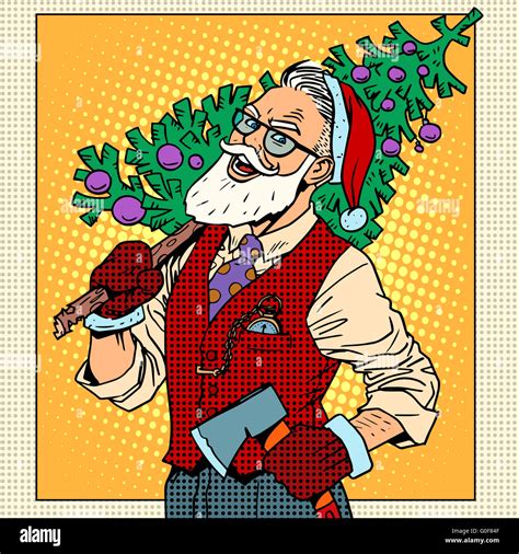 Cartoon Hipster Santa Claus Hi Res Stock Photography And Images Alamy