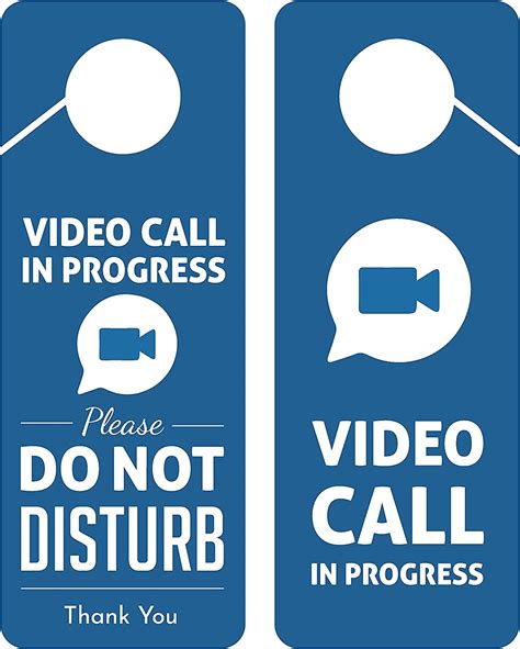 Business Design Video Call In Progress Do Not Disturb