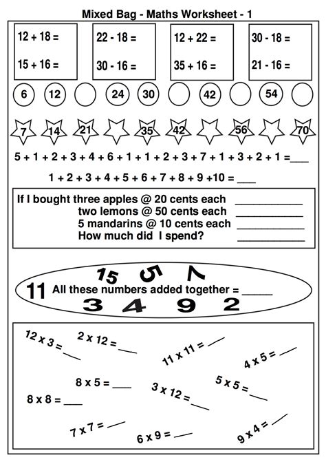 Free Printable Second Grade Math Worksheets