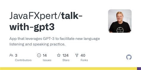 Github Javafxperttalk With Gpt3 App That Leverages Gpt 3 To