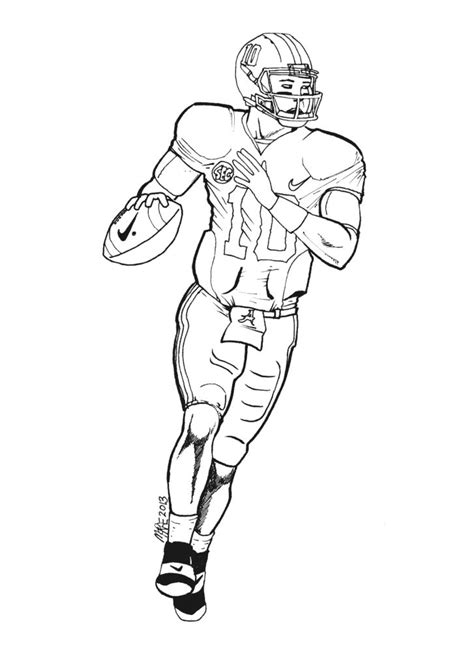 Nfl football player coloring pages. Football player coloring pages to download and print for free