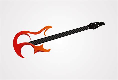 Guitar Logo Illustration Vector • Online Logo Makers Blog