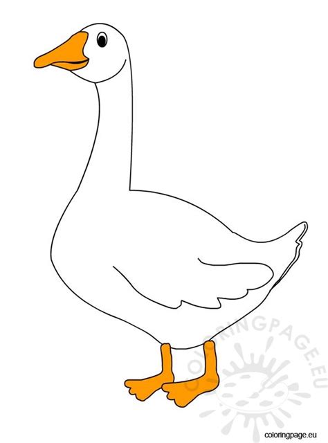Coloring Page Printable Goose Baby Goose Coloring Page Coloring