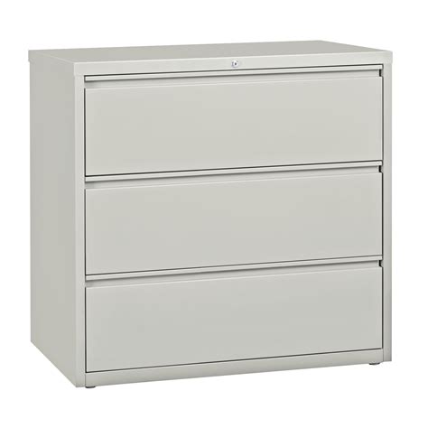 Hirsh Industries 17645 Gray Three Drawer Lateral File Cabinet 42 X