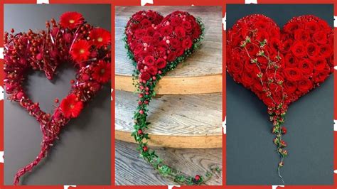 Stylish And Latest Collection Of Heart Shaped Flowers Decorations Youtube