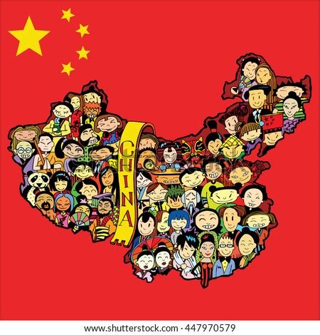 That's the form of magic that's going viral in china. Population China Cartoon Chinese People Set Stock Vector ...