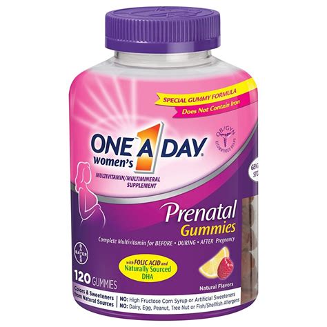 One A Day Womens Prenatal Gummies Shop Vitamins And Supplements At H E B