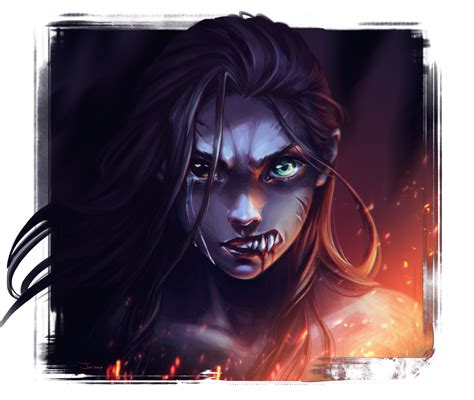 Werewolf Girl By Sashajoe On Deviantart Werewolf Girl Werewolf