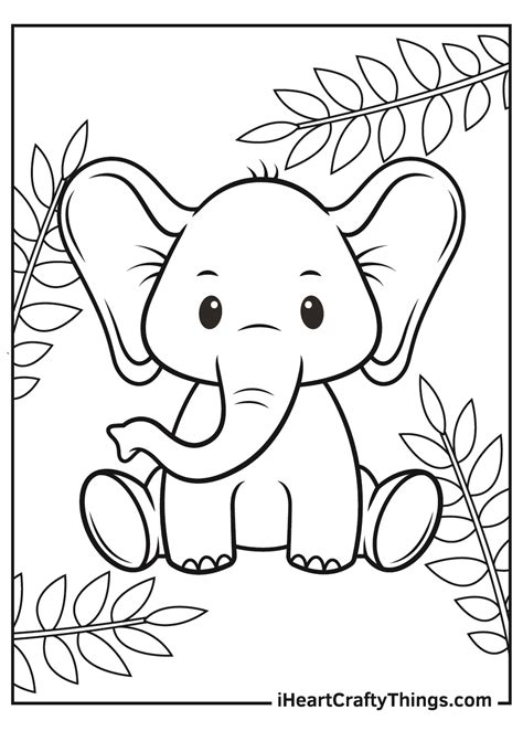 Baby Animals Coloring Pages Cat Coloring Pages