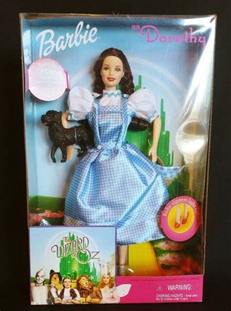 Nib Rare 1999 Barbie As Dorothy From The Wizard Of Oz Mattel Talks And Lights Ebay Wizard Of