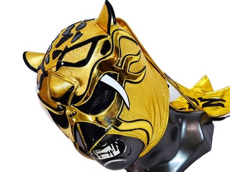 King Tiger Mask Wrestling Mask Luchador Costume Wrestler Lucha Etsy