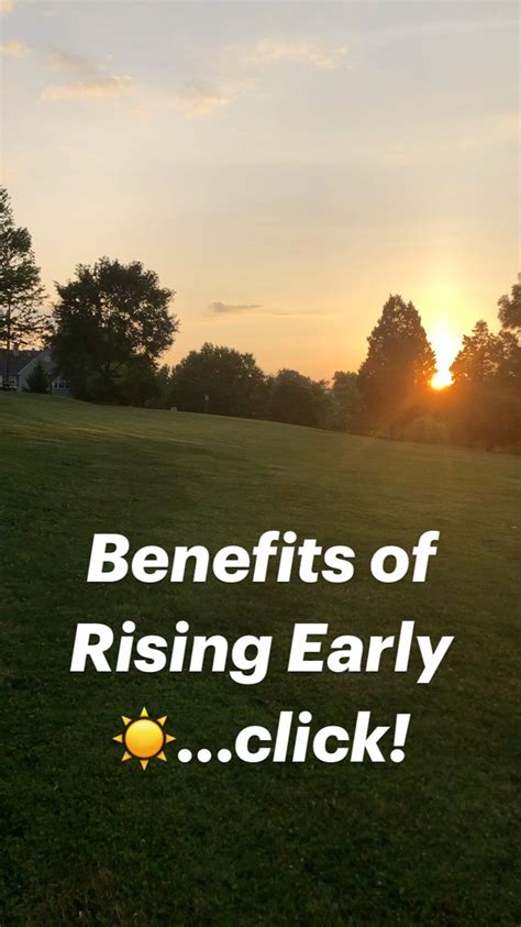 Benefits Of Rising Early ☀️click An Immersive Guide By Bridget