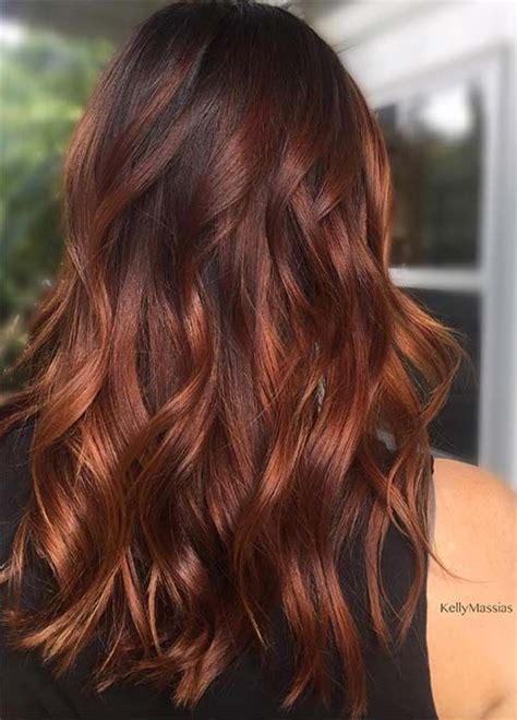The auburn hair color can best be described as red and brown shades mixed together perfectly to create a dark ginger color. 100 Dark Hair Colors: Black, Brown, Red, Dark Blonde ...