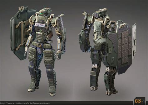 Concept Of Military Robot Levon A On Artstation At