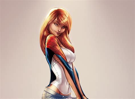 Download Red Hair Comic Gwen Stacy 4k Ultra Hd Wallpaper
