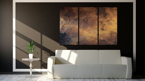 Large Copper Wall Art Copper Abstract Art Light Copper Wall Etsy