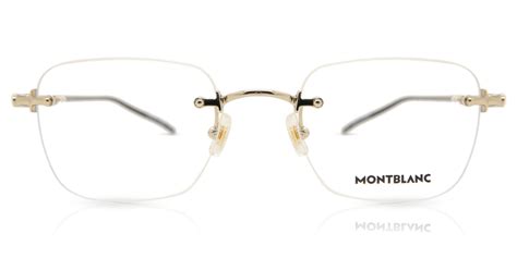 Mont Blanc Mb0075o 002 Glasses Gold Visiondirect Australia