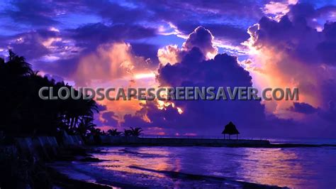 Sunrise And Waves Live Animated Screensaver Full Hd 1080p Youtube