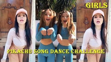 Tik Tok Musically Girls Pikachu Song Dance Challenge Songs Dance