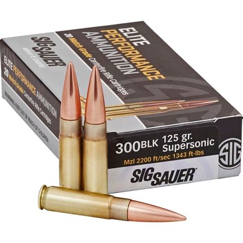 Sig Sauer Elite Performance Match Grade Centerfire Rifle Cartridges By
