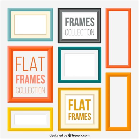 Free Vector Modern Flat Frames