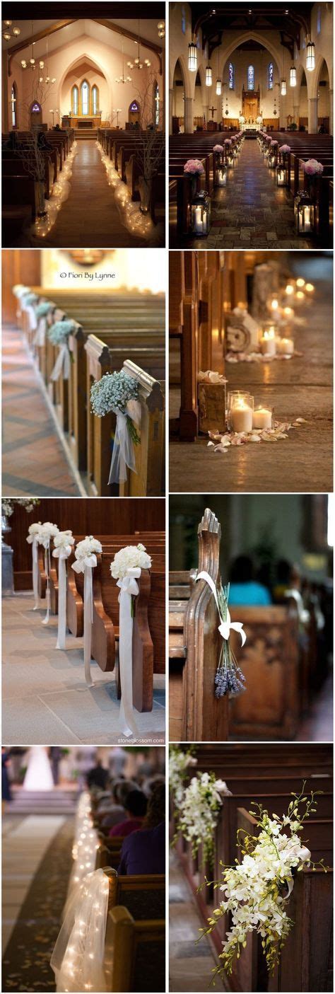 21 Stunning Church Wedding Aisle Decoration Ideas To Steal