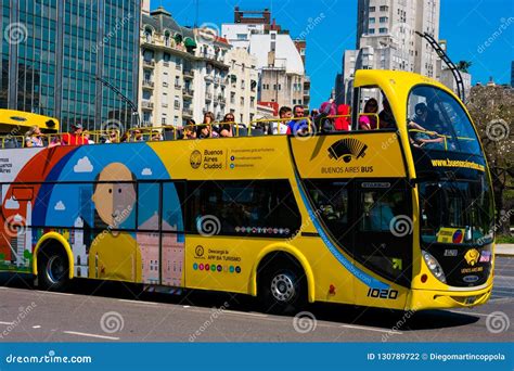 Buenos Aires Bus A Hop On Hop Off Touristic Transportation Editorial