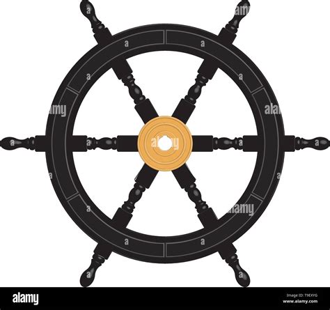 Ship Steering Wheel Vector Vectors Hi Res Stock Photography And Images