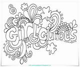 Guides Doodle Coloring Owl Activities Colouring Guide Toadstool Brownie Brownies Printables Scout Sparks Blank Games Pathfinders Disney Juniors Card sketch template
