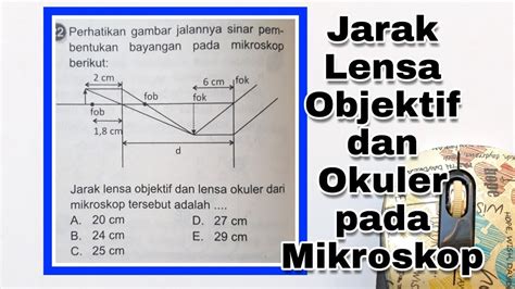 Jarak Lensa Objektif Dan Okuler Pada Mikroskop YouTube