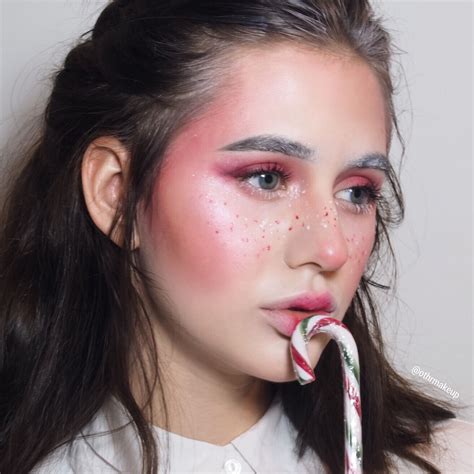 Christmas Candy Cane Elfie Makeup Look ️ My Instagram