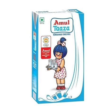 Amul Taaza Full Cream Milk 1l Kiasu Mart