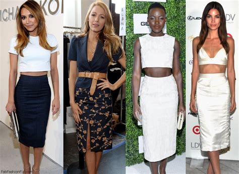 Style Watch How Celebrities Wear The Pencil Skirt This Spring Fab