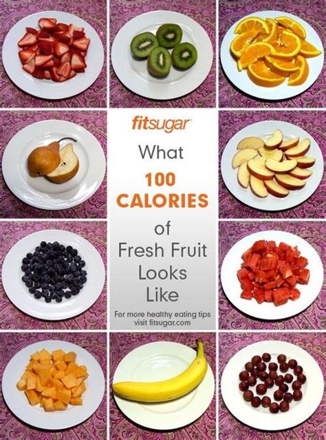 What 100 Calories Of Fresh Fruit Looks Like Workout Food Fresh Fruit