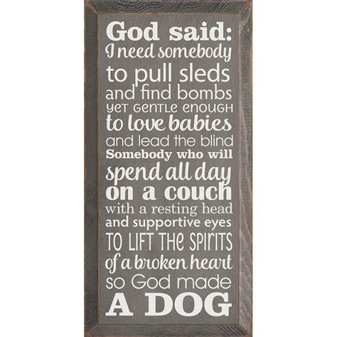 Dog Sign So God Made A Dog As Good As Gold Golden Retriever