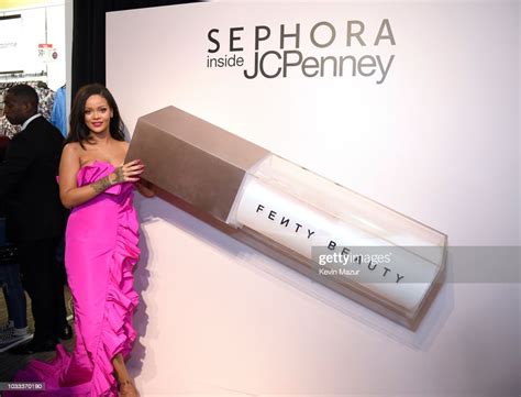Rihanna Attends Fenty Beautys 1 Year Anniversary At Sephora Inside