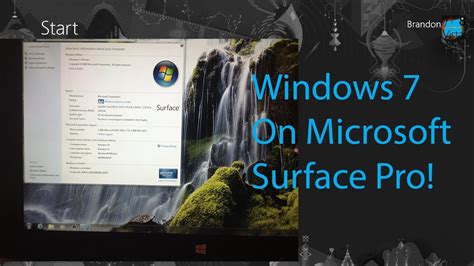 Windows 7 On Microsoft Surface Pro Youtube