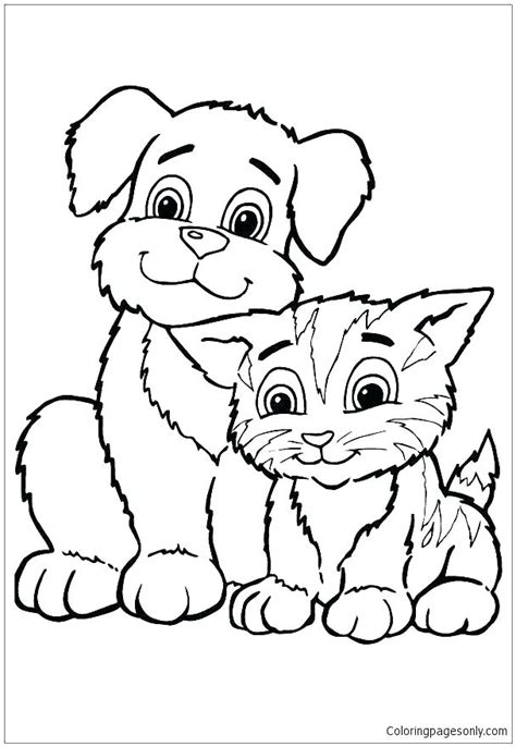 Cute Baby Kitten Coloring Pages At Free