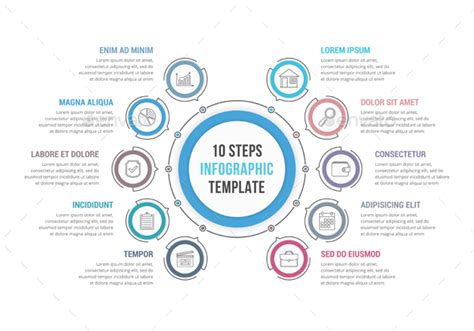 10 Steps Circle Infographics By Human Graphicriver