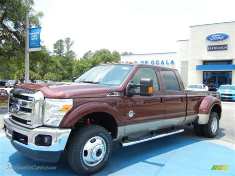 2012 Ford F350 Super Duty Lariat Crew Cab 4x4 Dually In Autumn Red