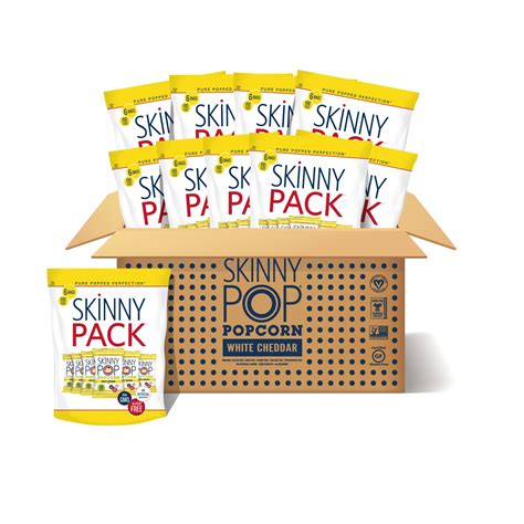 Buy Skinnypop White Cheddar Popcorn Skinny Pack 10 Packs 6 Bags Per Pack 065 Oz Individual