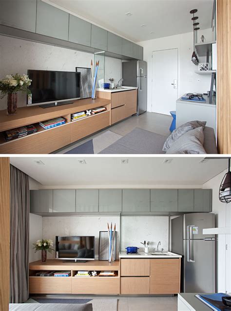 An efficiency apartment is a small apartment unit that, true to its name, combines the functionality of multiple rooms into one. Creative Small Apartment Design Makes Efficient Use of ...