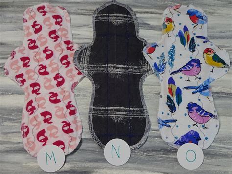 100 Cotton Cloth Pads Pantyliner Plus Absorbency 7 12 Inches For