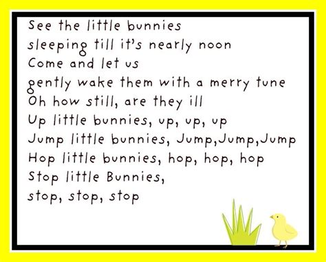 Pin By Kelly Couper On Songs Rabbit Song Songs Easter Activities