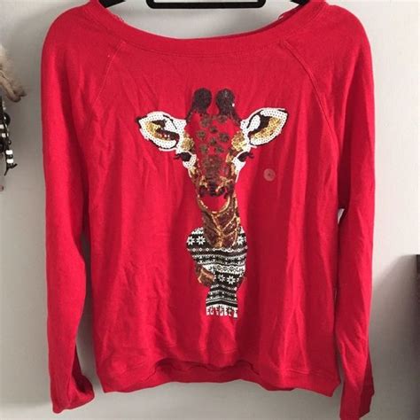 Christmas Giraffe Sweater Clothes Design Fashion Design Aeropostale