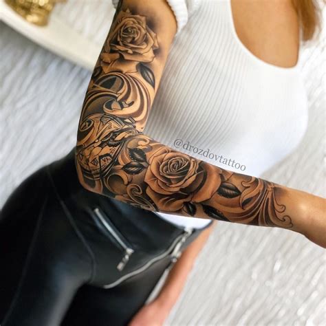 Pin By Mich Le On Tattoo In Girls With Sleeve Tattoos Best