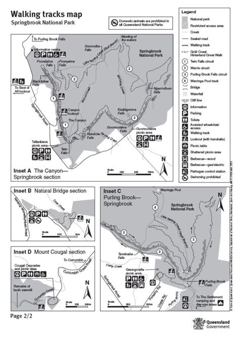 √ National Parks Qld Map