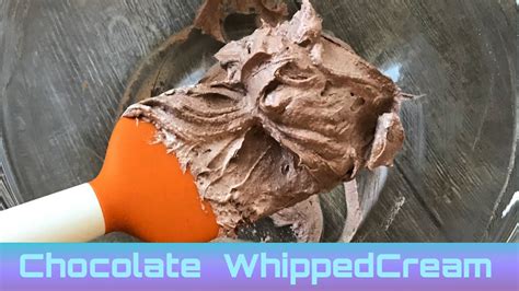 I mean just look at the ingredients of this recipe: Whipped Chocolate Cream | Perfect For Icing | Whipped ...