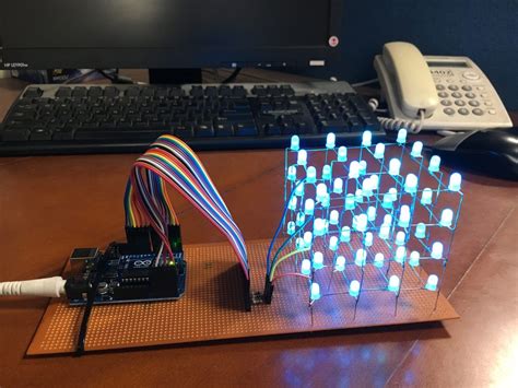 Arduino Projects Led 4x4x4 Led Cube Artofit